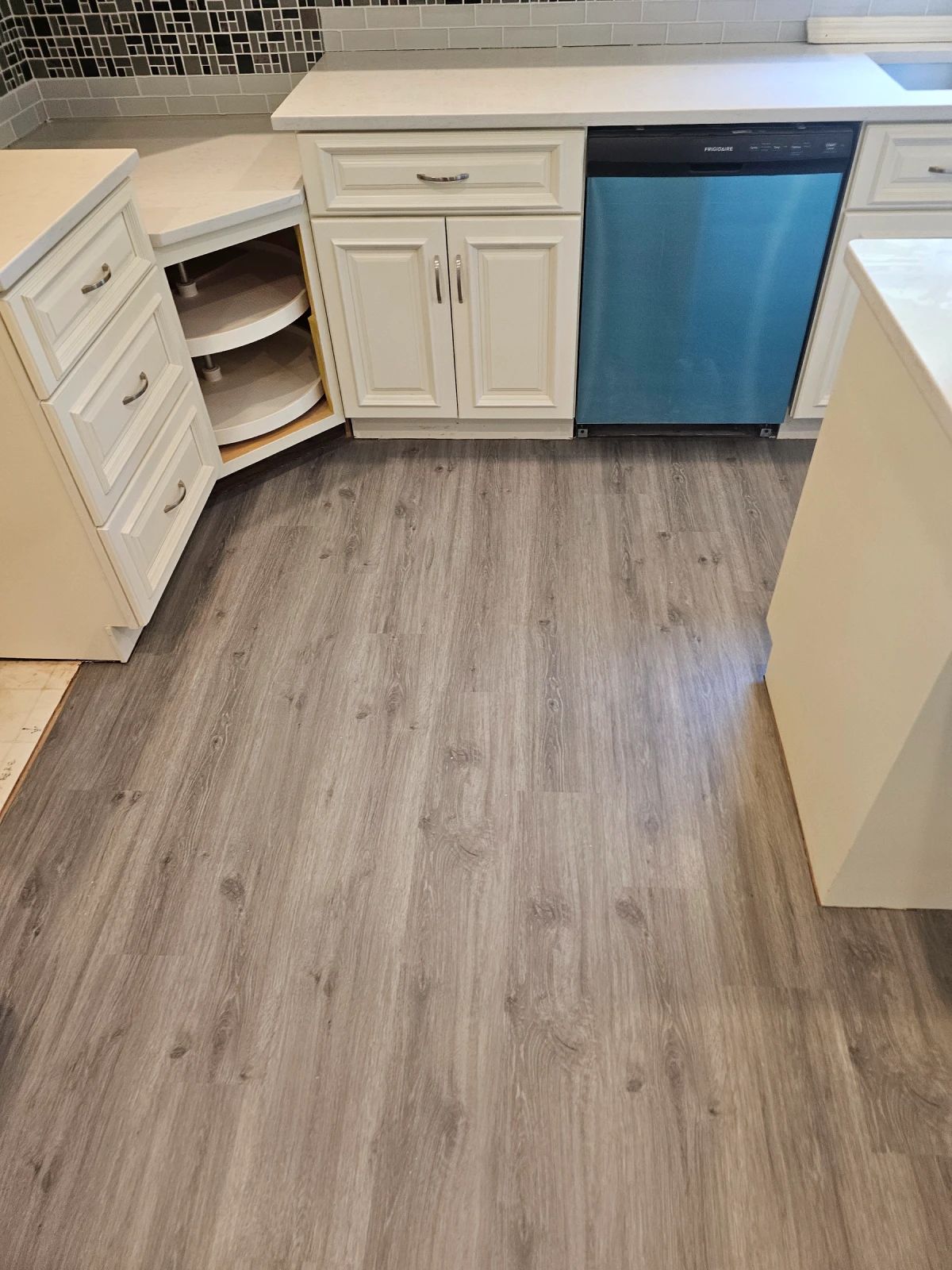 Luxury vinyl plank floor