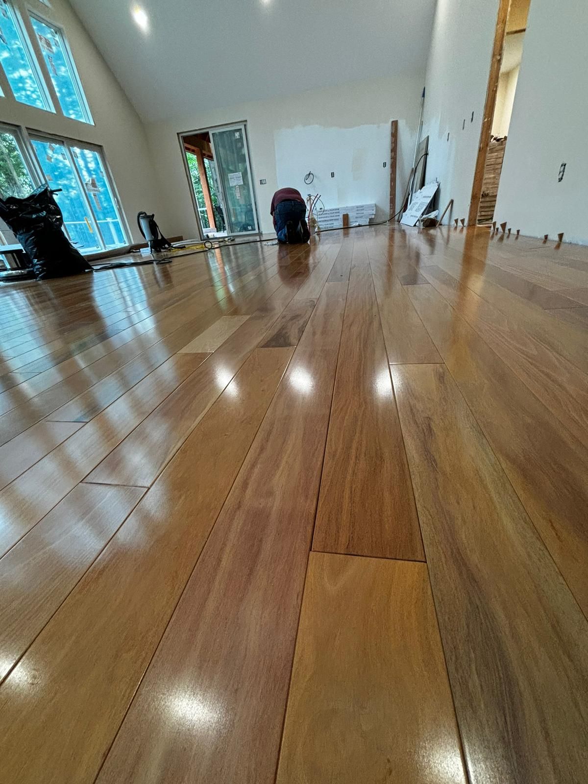 Completed flooring project by ARVO Flooring